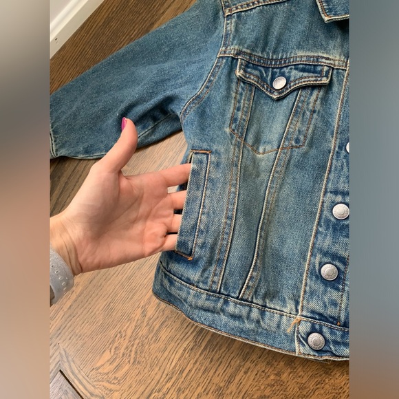 LEVI’S Trucker Denim Classic Snap Jacket Medium Wash Toddler Size 4T EUC - Picture 16 of 16